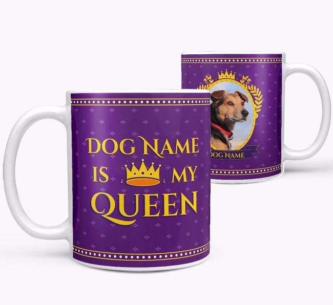 My Queen: Personalised {breedFullName} Photo Upload Mug